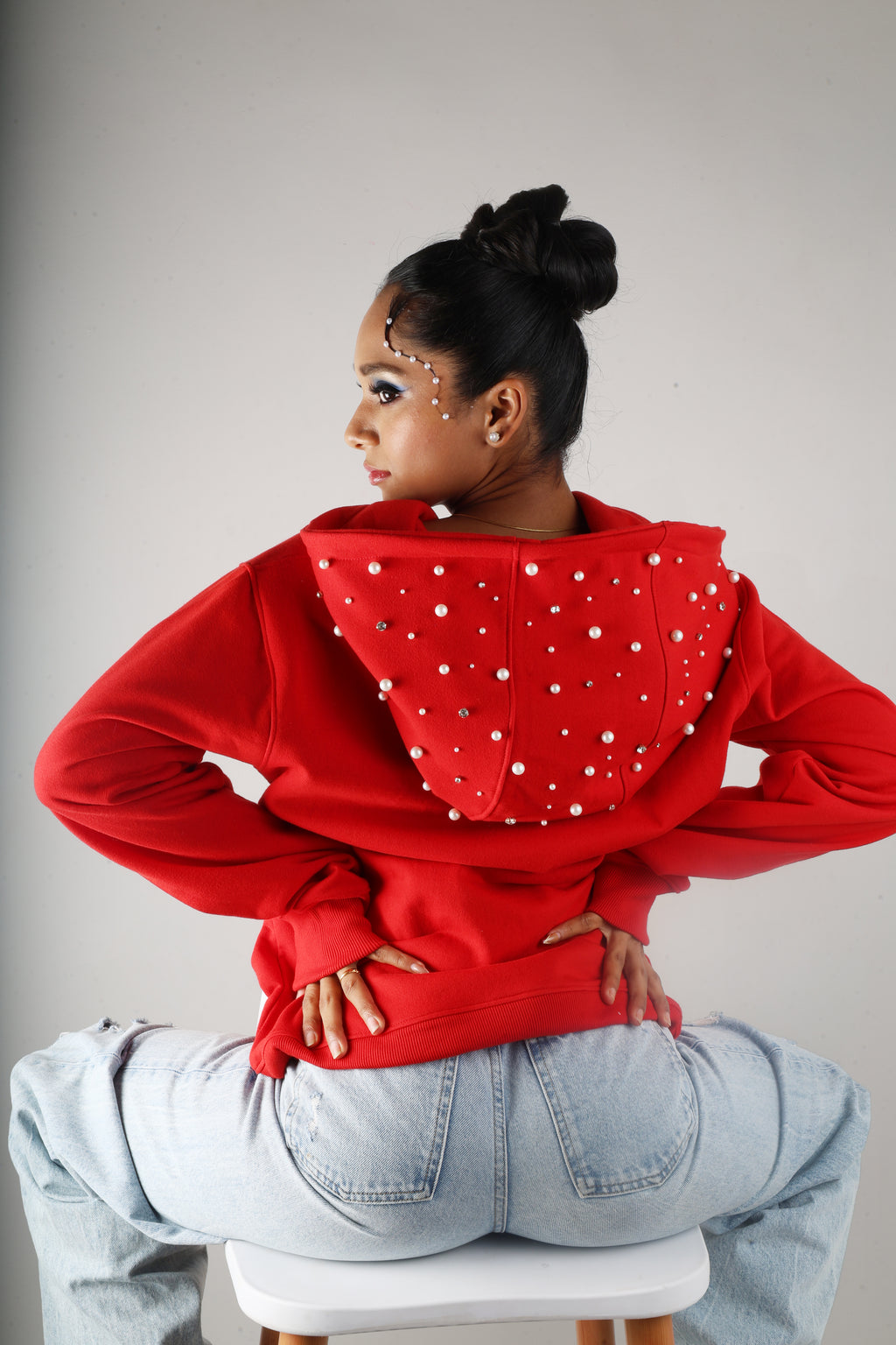 Riot red pearl hoodie