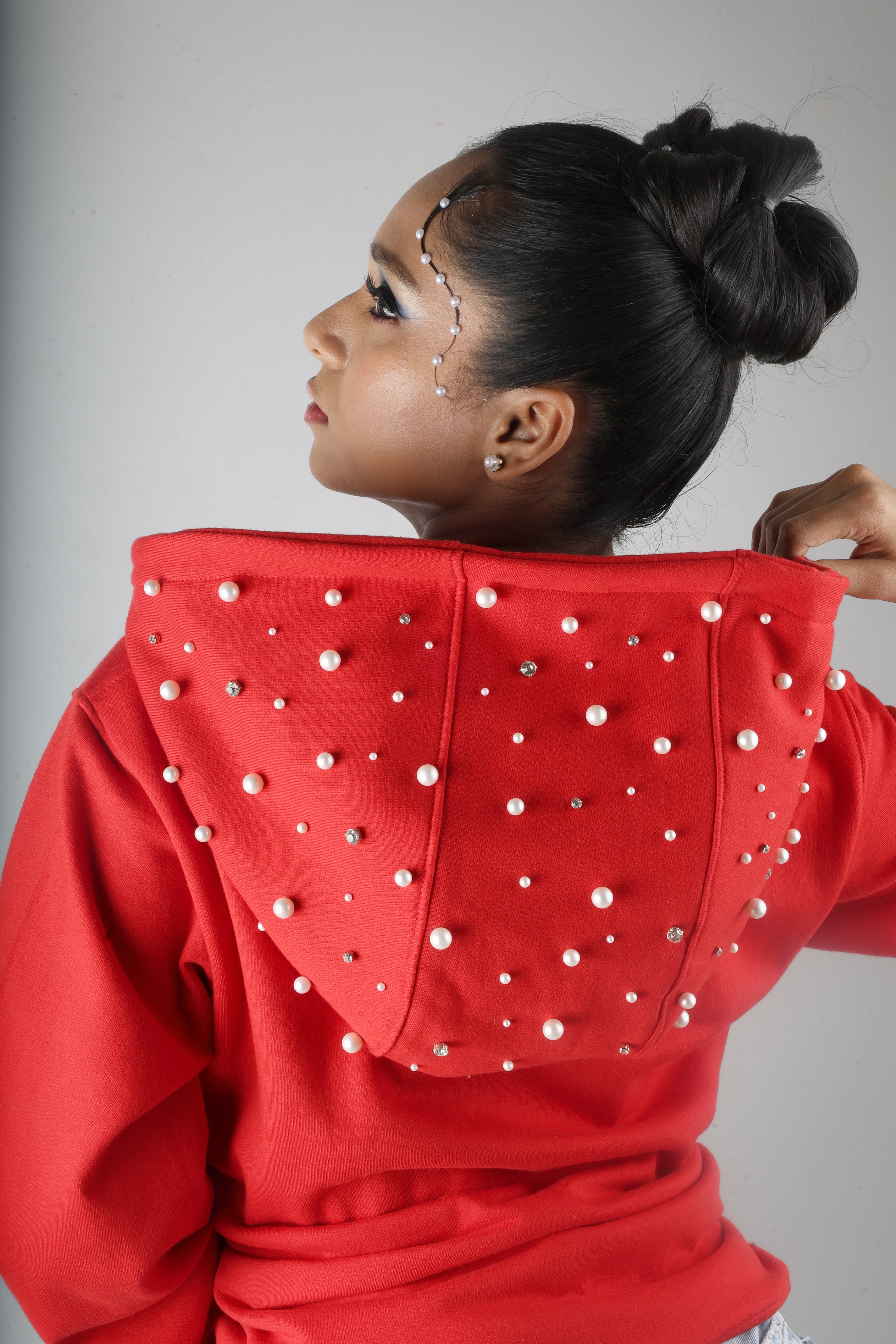 Riot red pearl hoodie