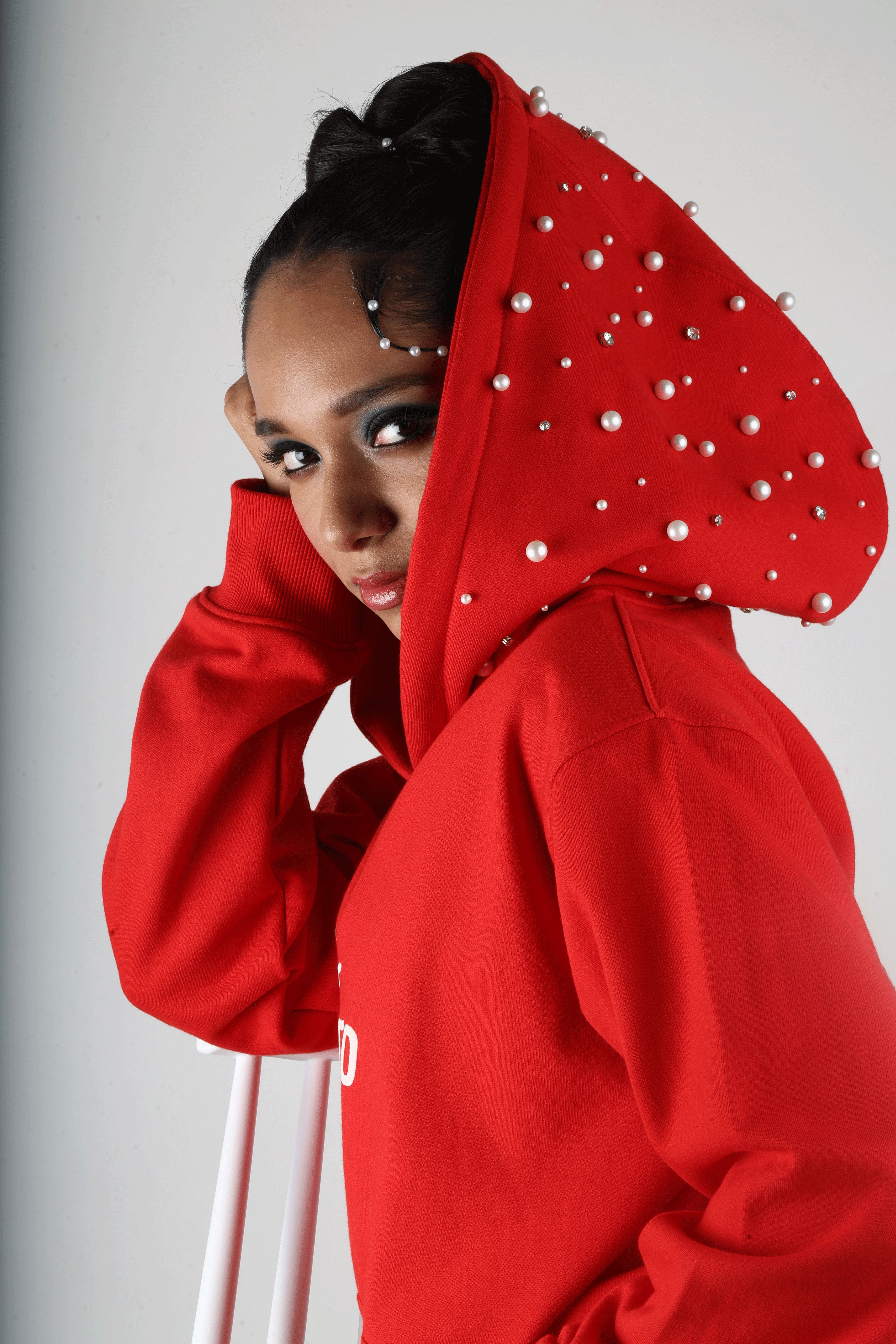 Riot red pearl hoodie