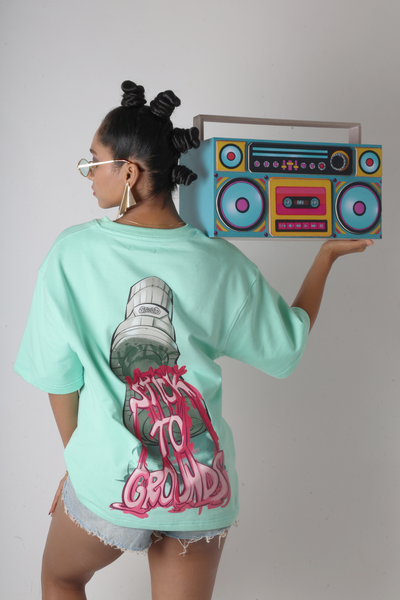 Grounded mint tee