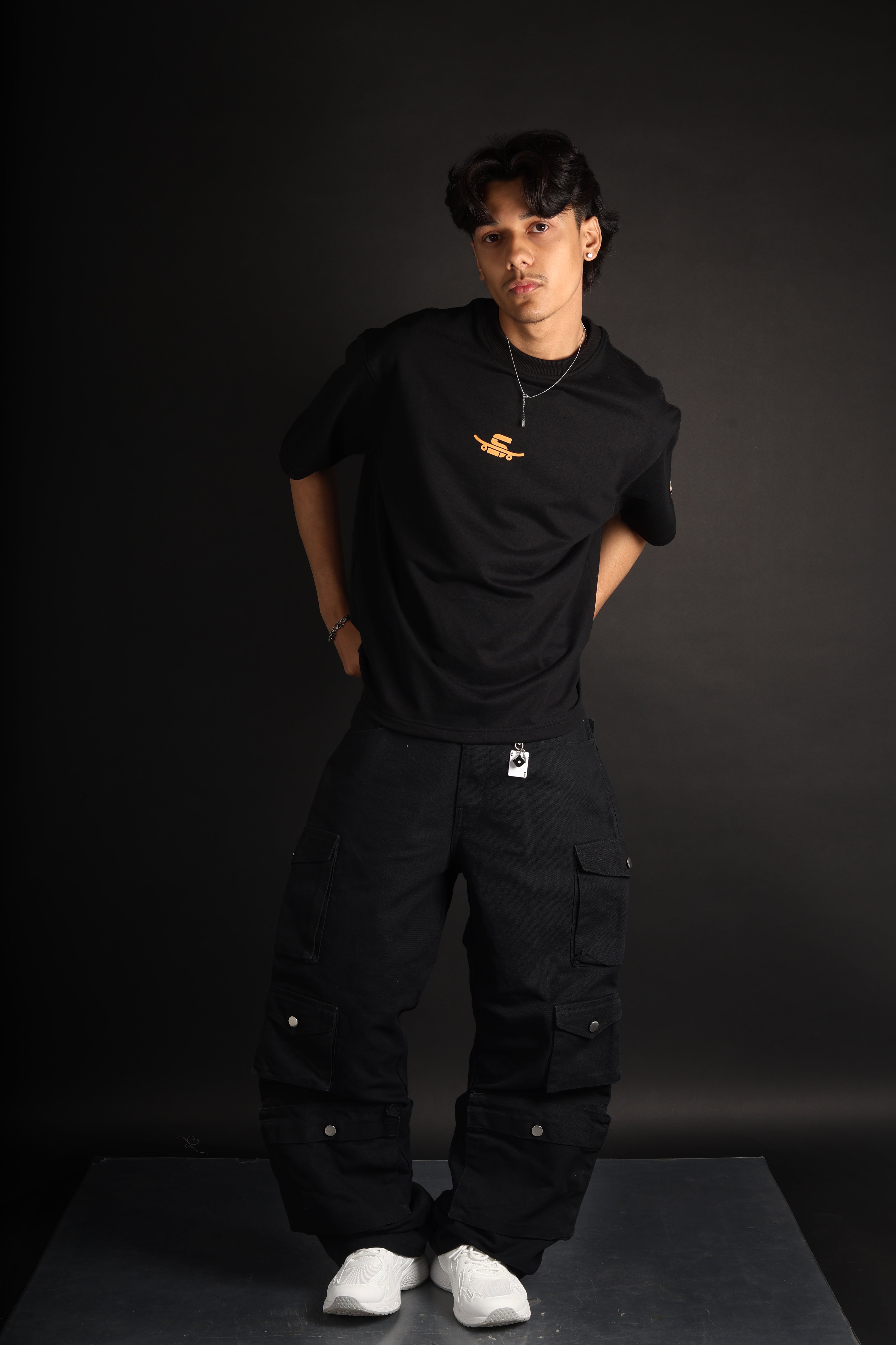 Black Flame angel tee