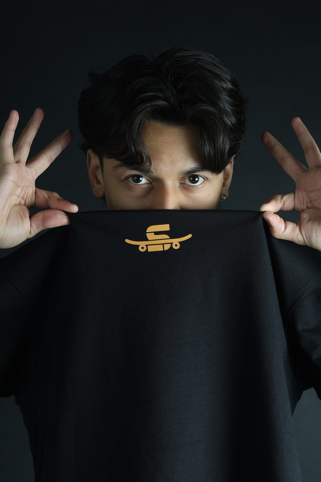 Black Flame angel tee